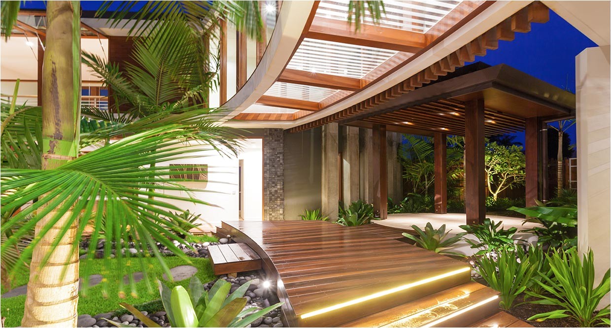 Tropical Home Design Plans the Idea Of Unique Tropical Style House House Style Design