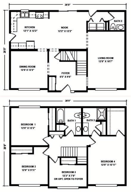 Two Story Mobile Homes Floor Plans Two Story Modular Floor Plans Kintner Modular Homes Inc In