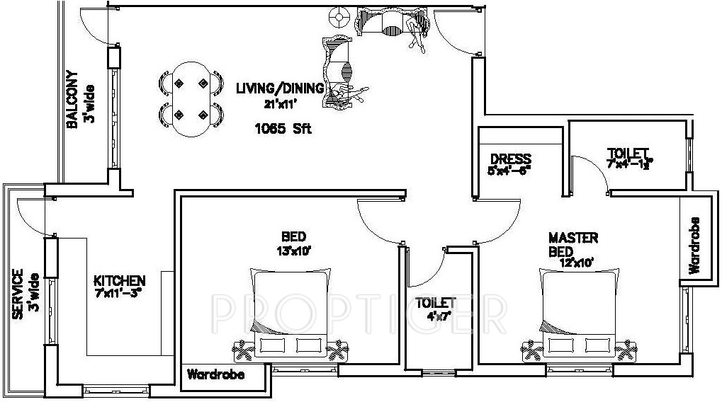Vesta Home Show Floor Plans 1065 Sq Ft 2 Bhk 2t Apartment for Sale In Vesta Builders