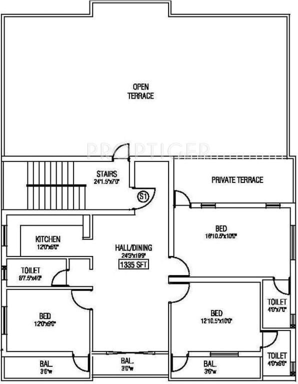 Vesta Home Show Floor Plans 1335 Sq Ft 3 Bhk 3t Apartment for Sale In Vesta Builders