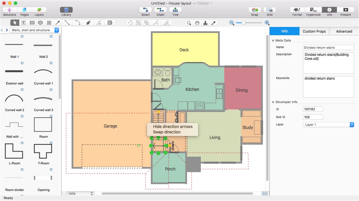 Visio Home Plan Template Visio House Plan Tutorial