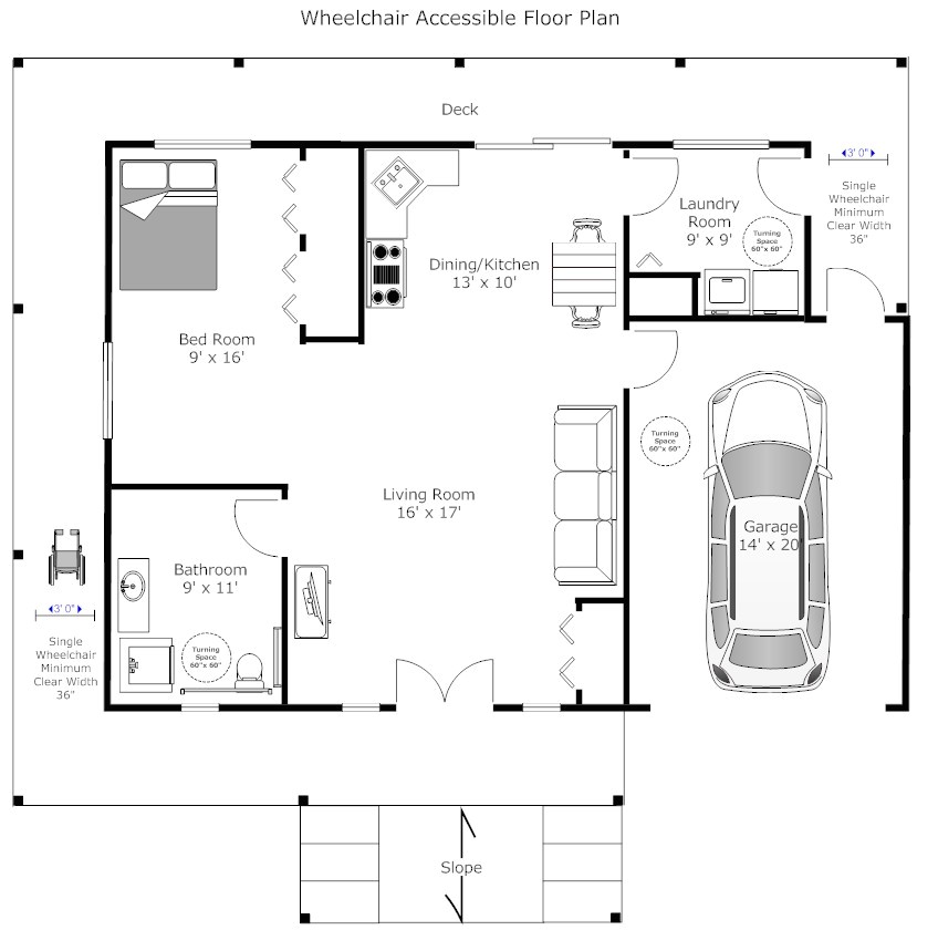 Wheelchair Accessible Tiny House Plans Accessible House Plans Smalltowndjs Com