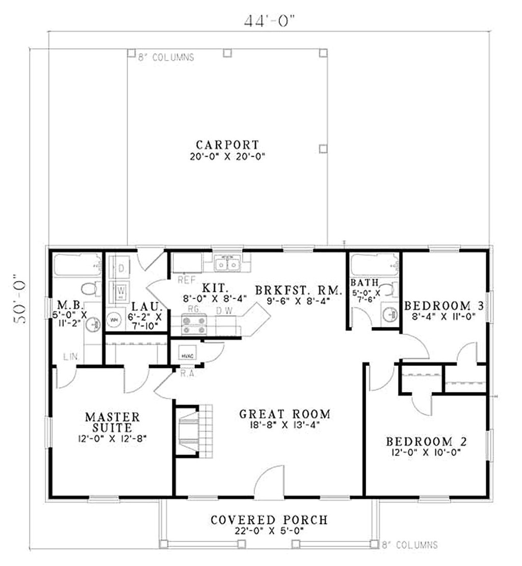 1100 Sq Ft Ranch House Plans Ranch Style House Plan 3 Beds 2 Baths 1100 Sq Ft Plan