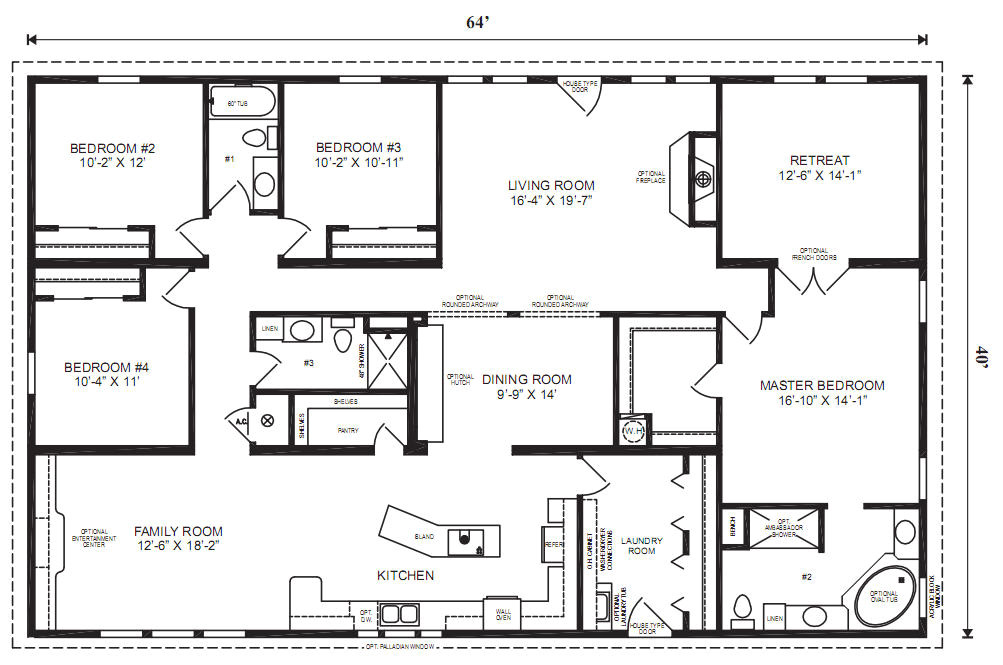 16 X 80 Mobile Home Floor Plans 3 Simple Tips to Make 16×80 Mobile Home Floor Plans Bee