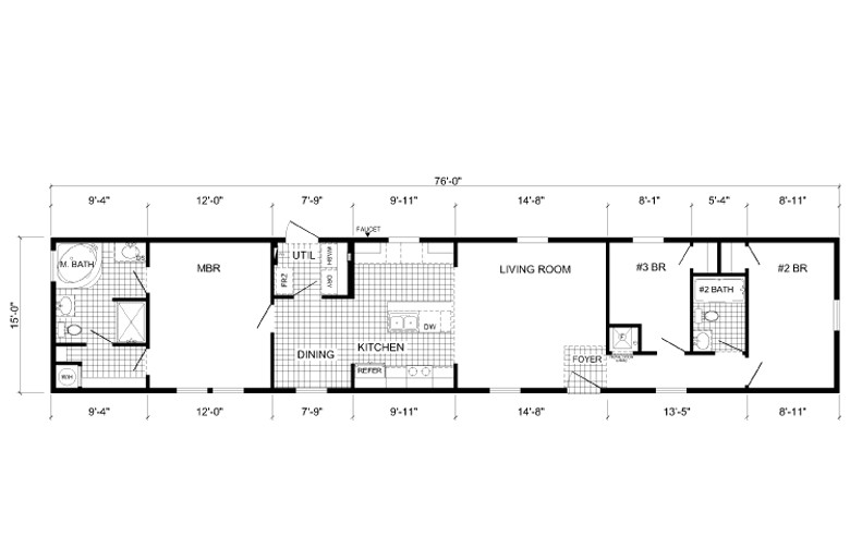 16 X 80 Mobile Home Floor Plans Single Wide Mobile Homes Bestofhouse Net 38123