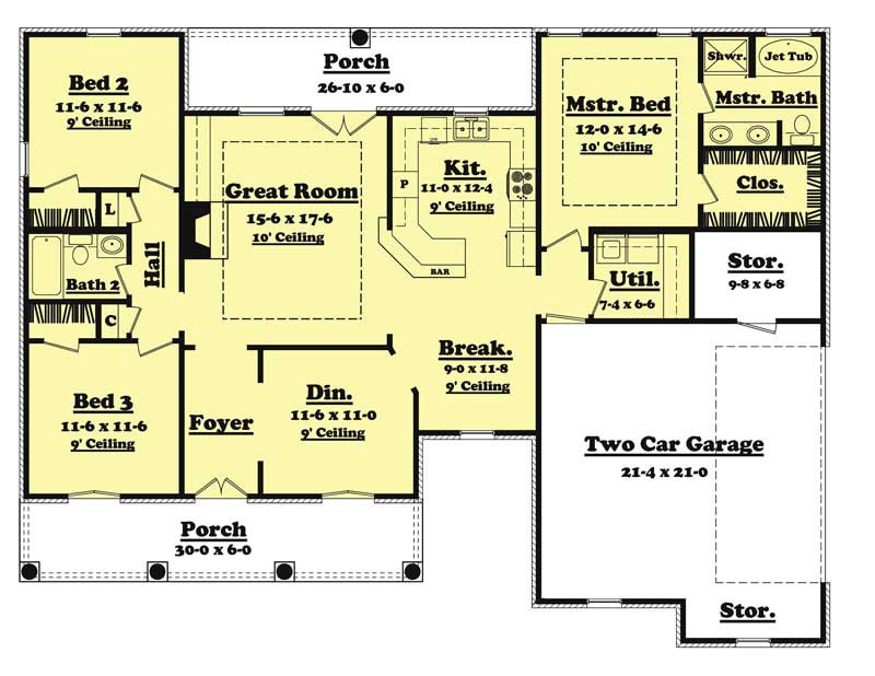1600 Sq Ft Home Plans 3 Bedrm 1600 Sq Ft European House Plan 142 1011 1600 Sq Ft Home Plans 3 Bedrm 1600 Sq Ft European House Plan 142 1011
