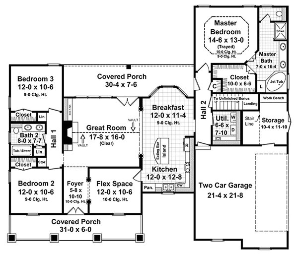 1800 Square Foot Home Plans Country Style House Plan 3 Beds 2 Baths 1800 Sq Ft Plan