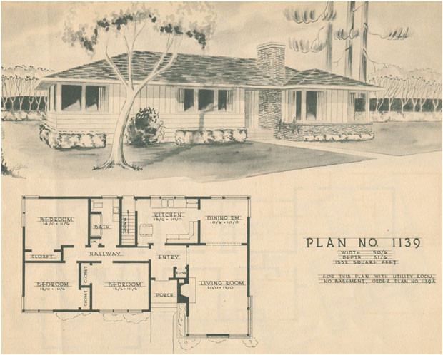 1950s Home Floor Plans 1950 Modern Ranch Style House Plan Mid Century Home 1950s Home Floor Plans 1950 Modern Ranch Style House Plan Mid Century Home