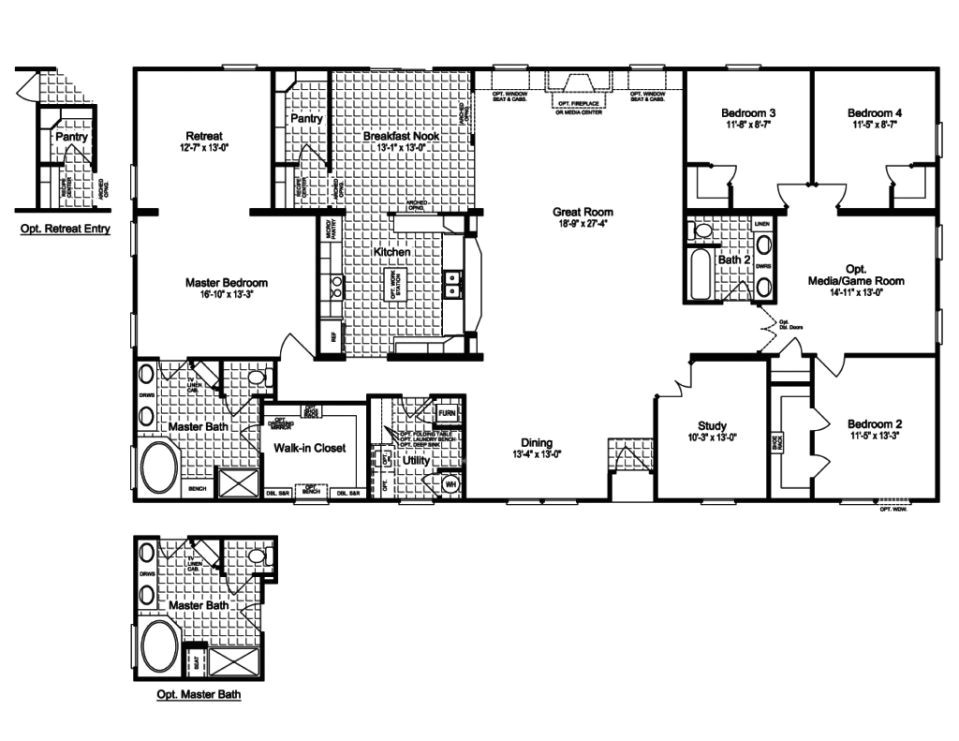 1998 Fleetwood Mobile Home Floor Plans 1998 Oakwood Mobile Home Floor Plan 1998 Fleetwood Mobile Home Floor Plans 1998 Oakwood Mobile Home Floor Plan