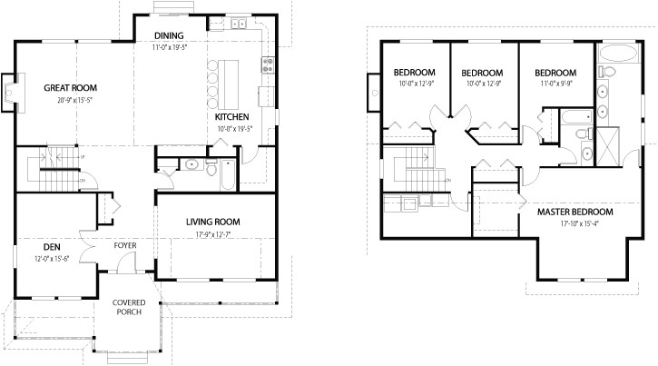 2 Floor Home Plans House Plans Dogwood 2 Linwood Custom Homes