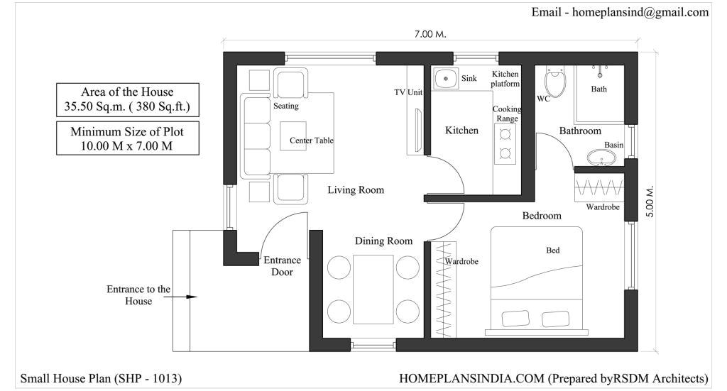 20×40 House Plan 20×40 One Bedroom House Plans Joy Studio Design Gallery