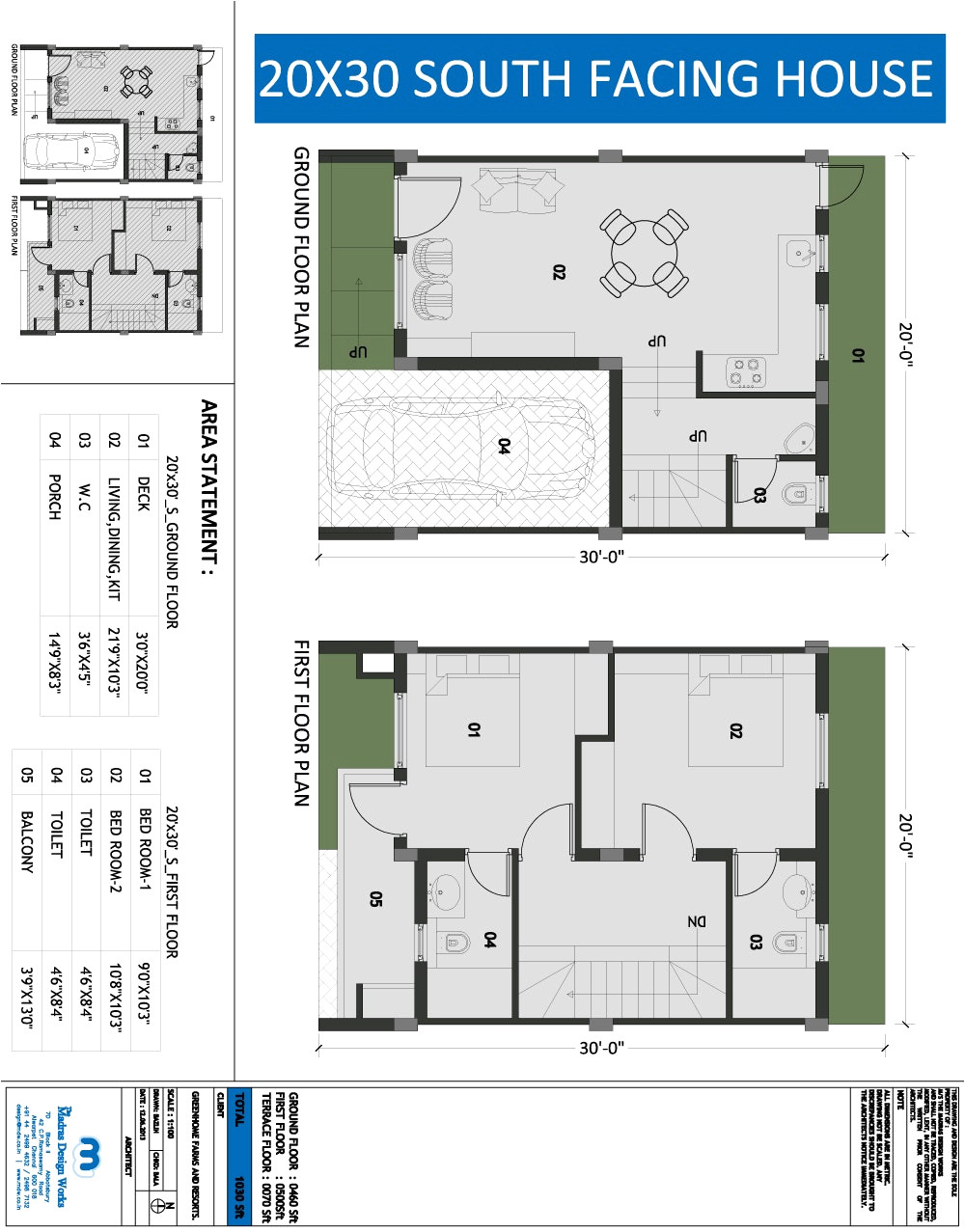 20×40 House Plans north Facing 20 X 40 Indian House Plans