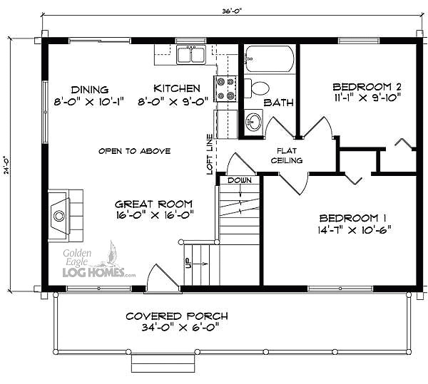 24×36 House Plans with Loft 24 X 36 Cabin Plans with Loft Joy Studio Design Gallery