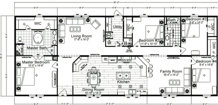 4 Bedroom Double Wide Mobile Home Floor Plans Beautiful 4 Bedroom Double Wide Mobile Home Floor Plans