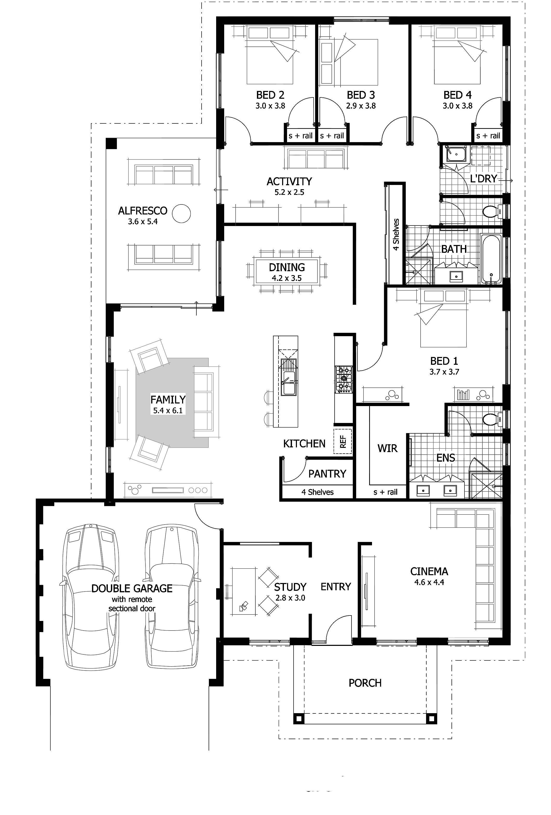 4 Bedroom Home Plan 4 Bedroom House Plans Home Designs Celebration Homes 4 Bedroom Home Plan 4 Bedroom House Plans Home Designs Celebration Homes