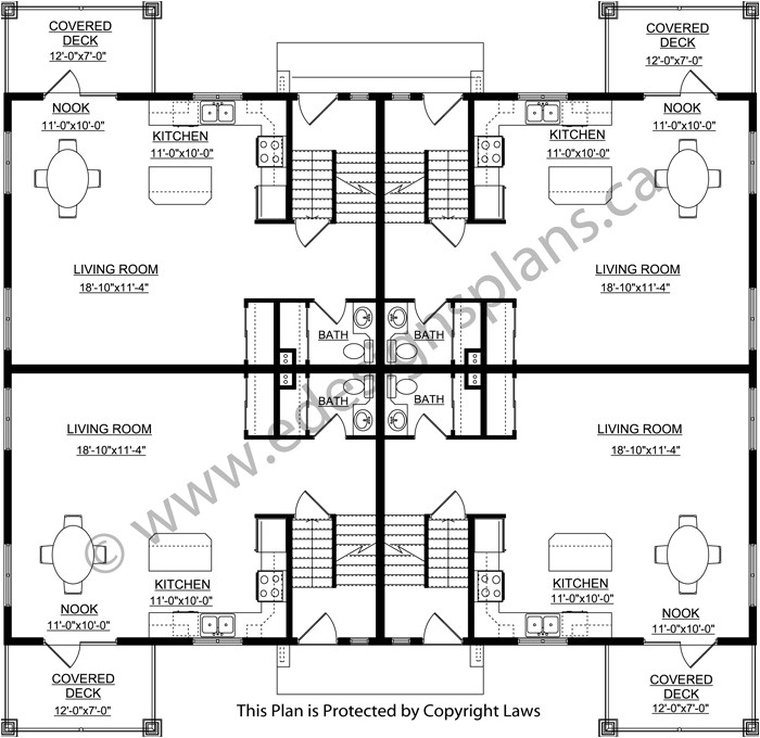 4 Plex Home Plans 4 Plex Plan 2011599 Edesignsplans Ca 4 Plex Home Plans 4 Plex Plan 2011599 Edesignsplans Ca