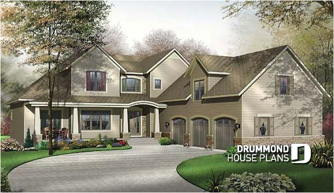5 Bedroom 3 Car Garage House Plans House Plan W2659 Detail From Drummondhouseplans Com