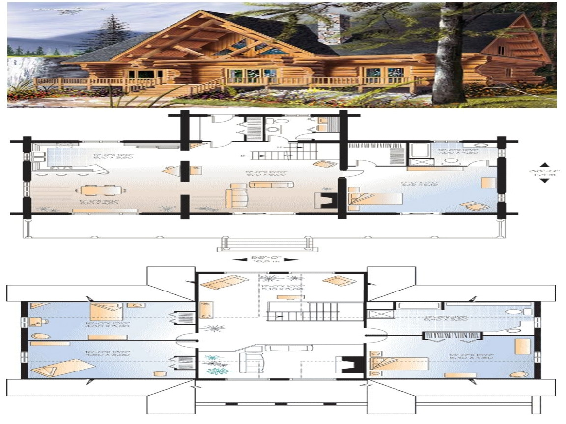 5 Bedroom Log Home Floor Plans Log Cabin Floor Plans with 2 Master Suites Little Log