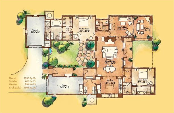 Adobe Style Home Plans Adobe Style Home with Courtyard Santa Fe Style Meets Adobe Style Home Plans Adobe Style Home with Courtyard Santa Fe Style Meets