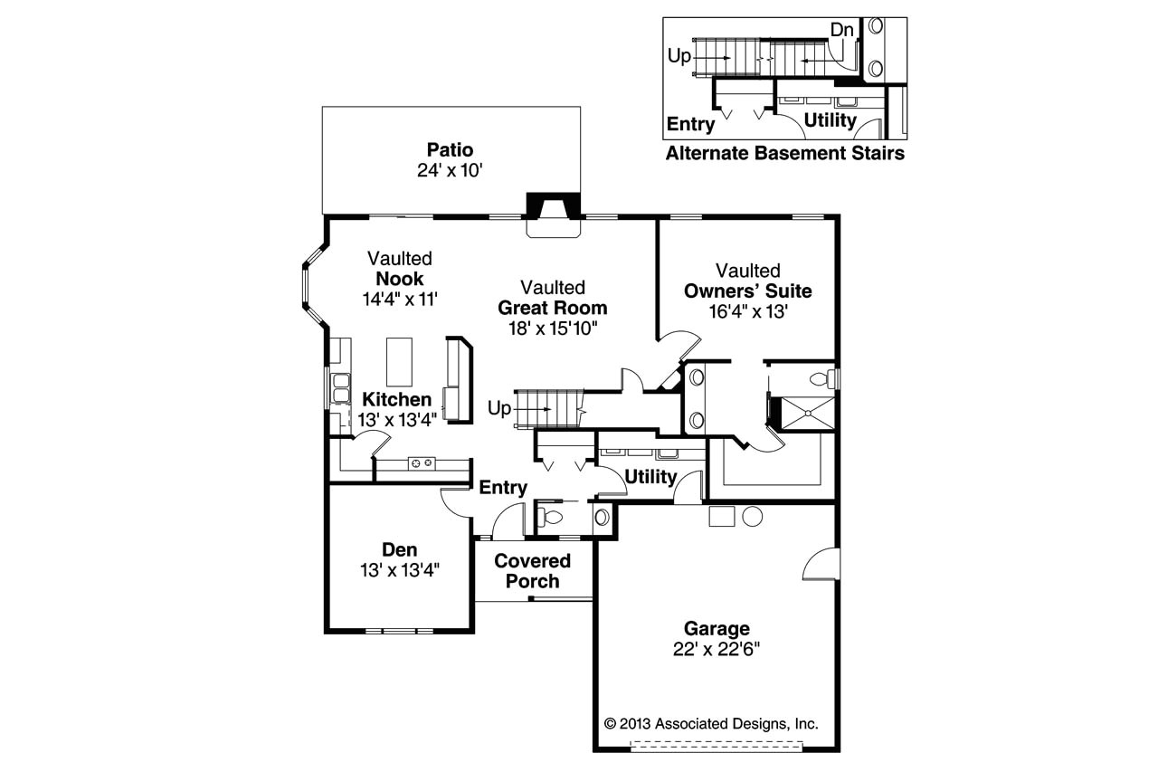 Associated Designs Home Plans Country House Plans Radbourne 30 562 associated Designs