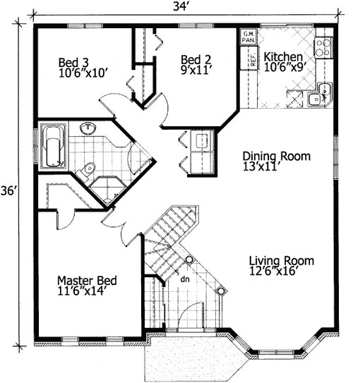 Barrier Free House Plans Barrier Free Small House Plan 90209pd 1st Floor Master