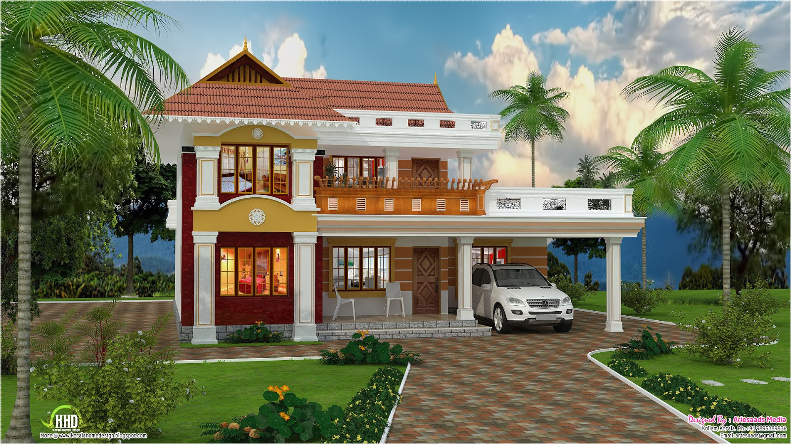 Beautiful Home Plans with Photos 2700 Sq Feet Beautiful Villa Design Kerala Home Design