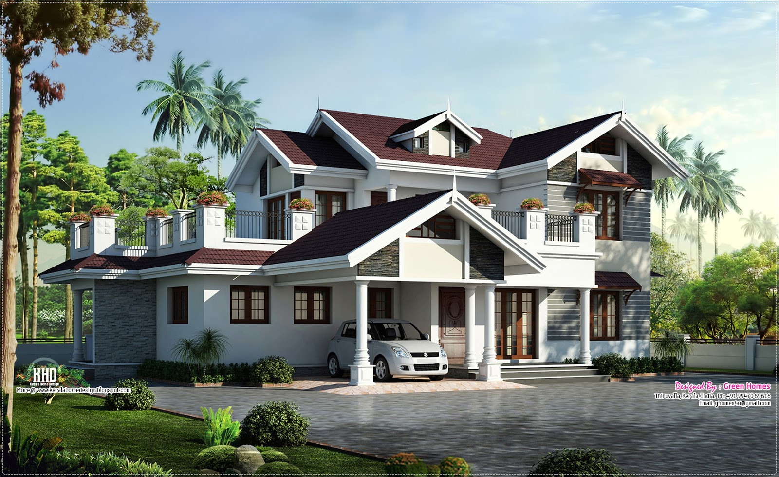 Beautiful Home Plans with Photos February 2013 Kerala Home Design and Floor Plans