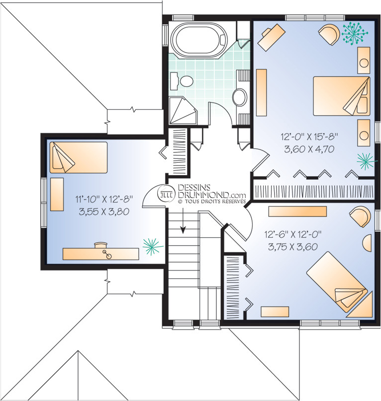 Bi Generation House Plans Jumeles Bi Generation Manoirs Chateaux W6017