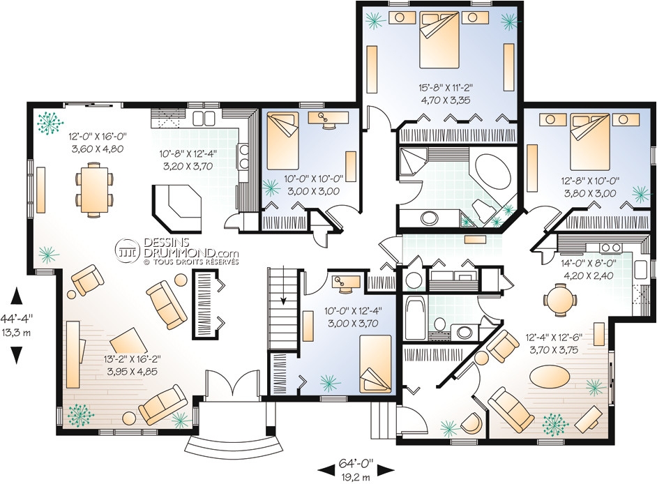 Bi Generation House Plans Jumeles Bi Generation Mediterraneen Champetre W2278 Bi Generation House Plans Jumeles Bi Generation Mediterraneen Champetre W2278