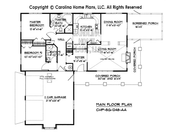 Carolina Small Home Plans Small Country Ranch House Plan Chp Sg 1248 Aa Sq Ft Carolina Small Home Plans Small Country Ranch House Plan Chp Sg 1248 Aa Sq Ft