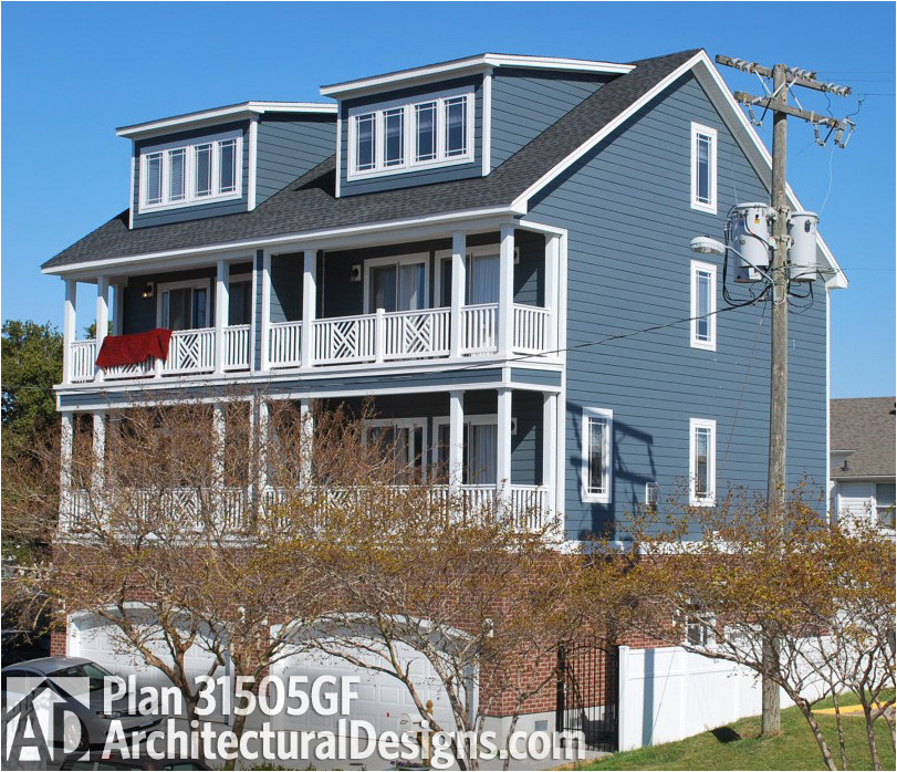 Coastal Duplex House Plans Coastal Duplex House Plan 31505gf 2nd Floor Master