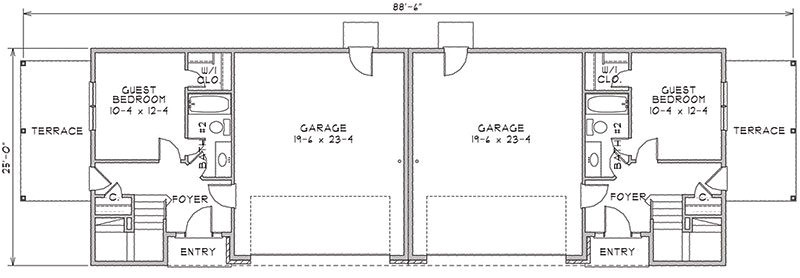 Coastal Duplex House Plans Palm Beach Duplex Coastal Home Plans Coastal Duplex House Plans Palm Beach Duplex Coastal Home Plans