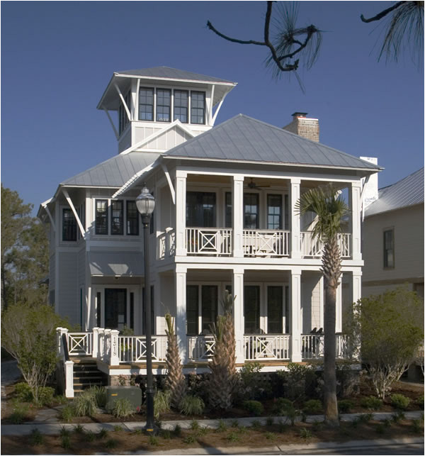 Coastal Home Plan Coastal Beach House Plans 4 Bedrooms 4 Covered Porches