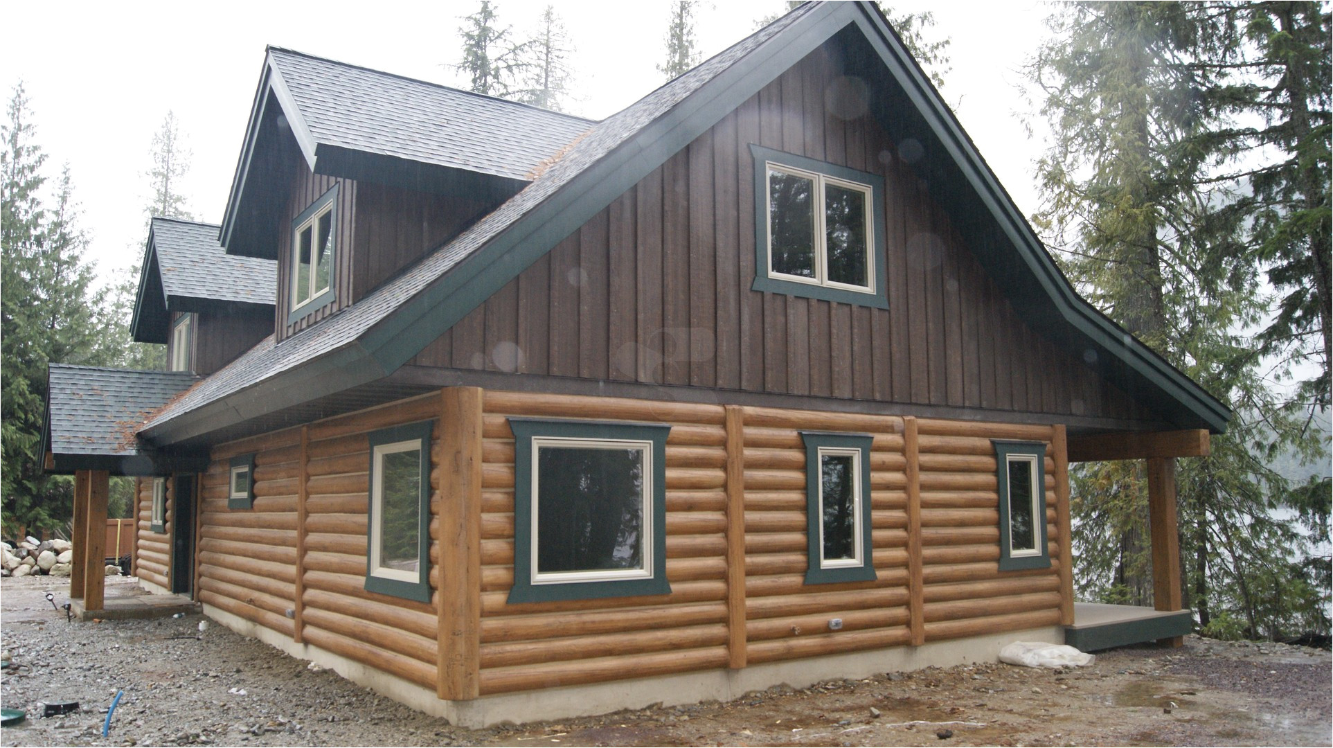 Concrete Log Home Plans Bull Lake Montana Cabin Everlog Systems Concrete Log Home Plans Bull Lake Montana Cabin Everlog Systems