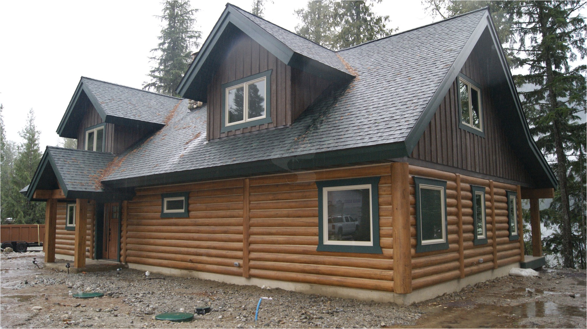 Concrete Log Home Plans Bull Lake Montana Cabin Everlog Systems Concrete Log Home Plans Bull Lake Montana Cabin Everlog Systems