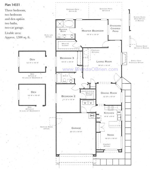 Continental Homes Floor Plans Continental Ranch Sunflower Santa Rita Floor Plan