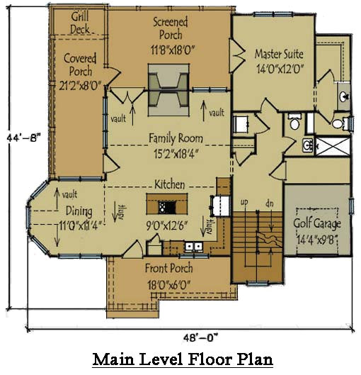 Cottage Style Home Floor Plans Cottage Style House Plan Screened Porch by Max Fulbright Cottage Style Home Floor Plans Cottage Style House Plan Screened Porch by Max Fulbright