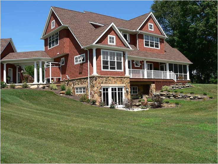 Country Home Plans with Basement Love the Walk Out Basement Hill Set Up Home Daydreams