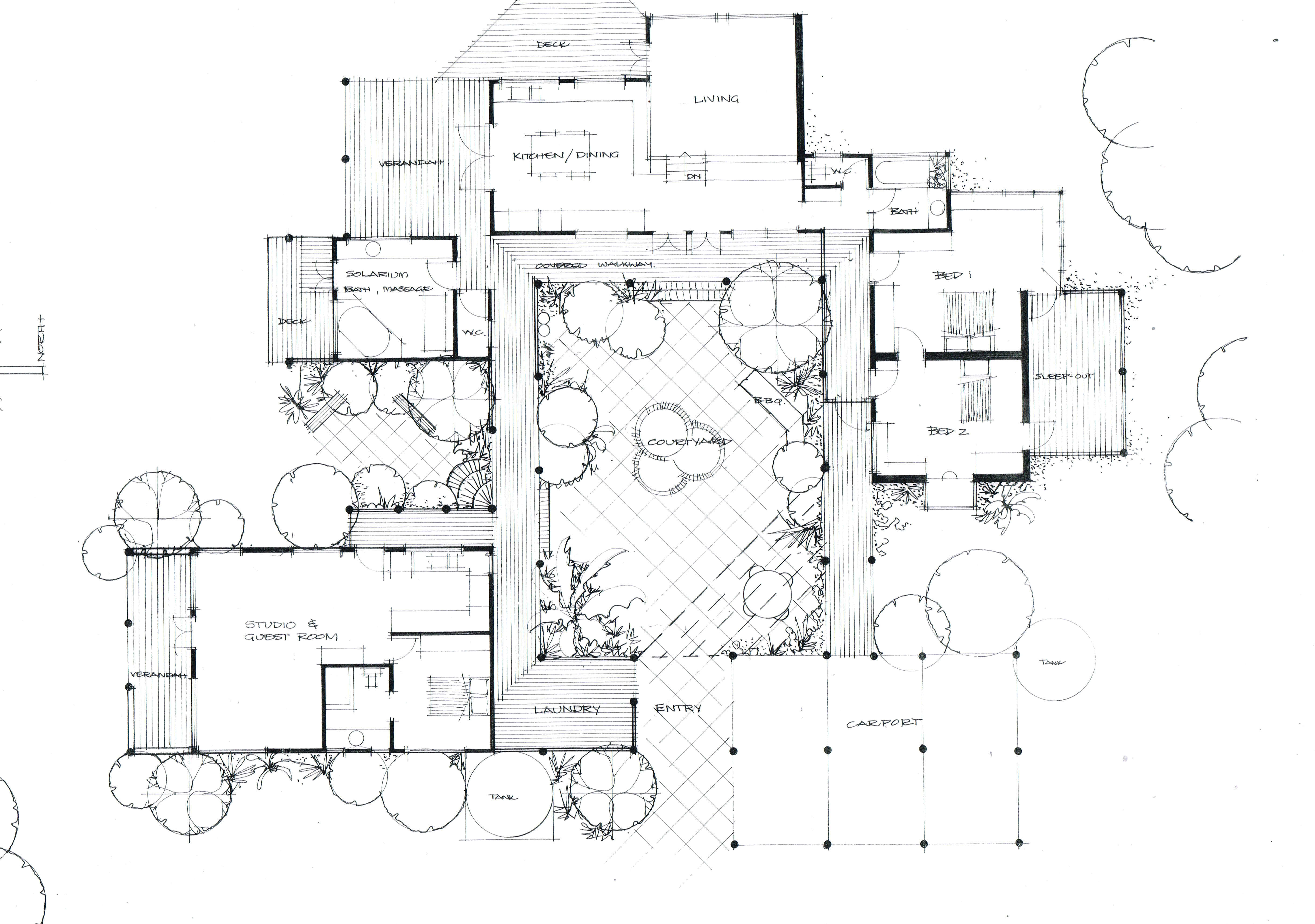 Courtyard Homes Plans the Courtyard House Heather Fraser Building Designer