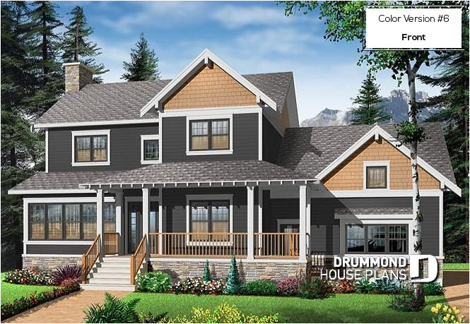 Craftsman House Plans with Side Entry Garage House Plan W2853a V1 Detail From Drummondhouseplans Com Craftsman House Plans with Side Entry Garage House Plan W2853a V1 Detail From Drummondhouseplans Com