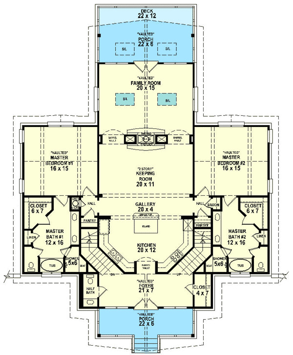 Double Master Suite House Plans Dual Master Suites 58566sv 1st Floor Master Suite Cad