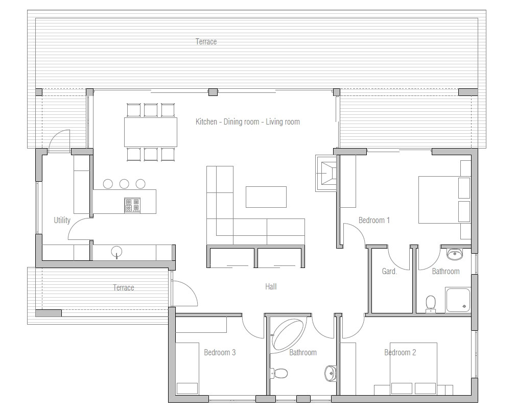 Economical Home Plans Affordable Home Plans Economical House Plan Ch140