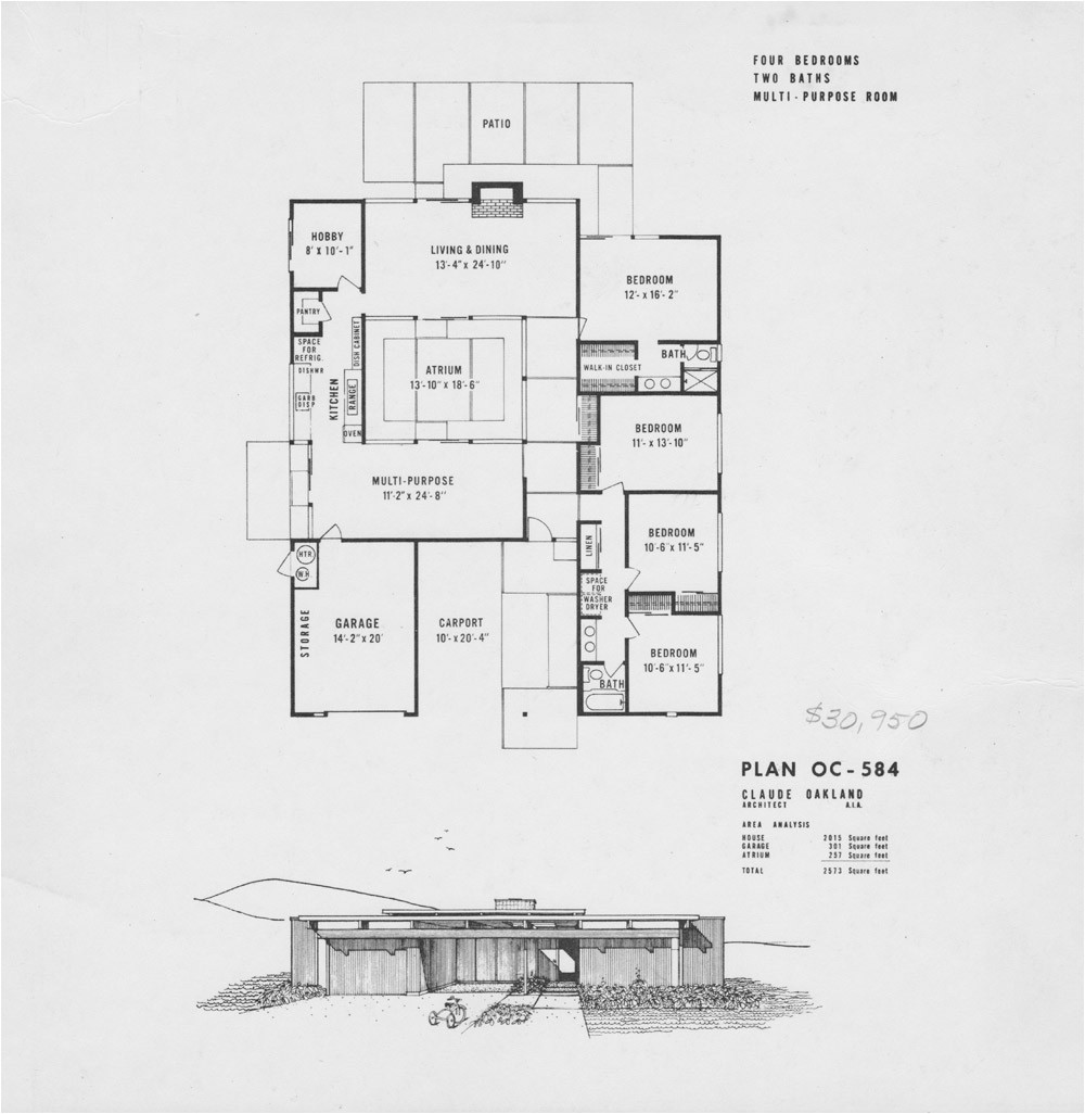 Eichler Homes Floor Plans Eichler Floor Plans Fairhills Eichlersocaleichlersocal