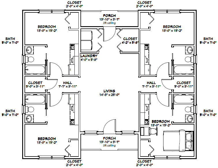 Eight Bedroom House Plans 8 Bedroom House Plans Bedroom at Real Estate