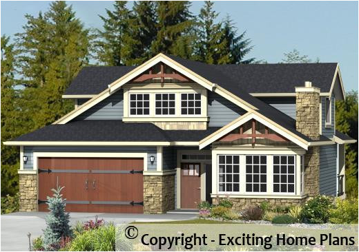 Exciting Home Plans Modern House Garage Dream Cottage Blueprints by