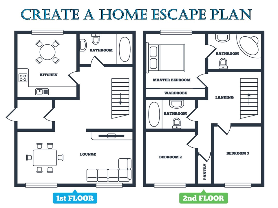 Fire Escape Plan for Home Fire Escape Plan Emc Security Fire Escape Plan for Home Fire Escape Plan Emc Security
