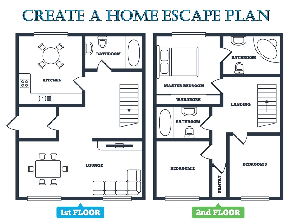 Fire Escape Plans for Home Fire Escape Plan Emc Security