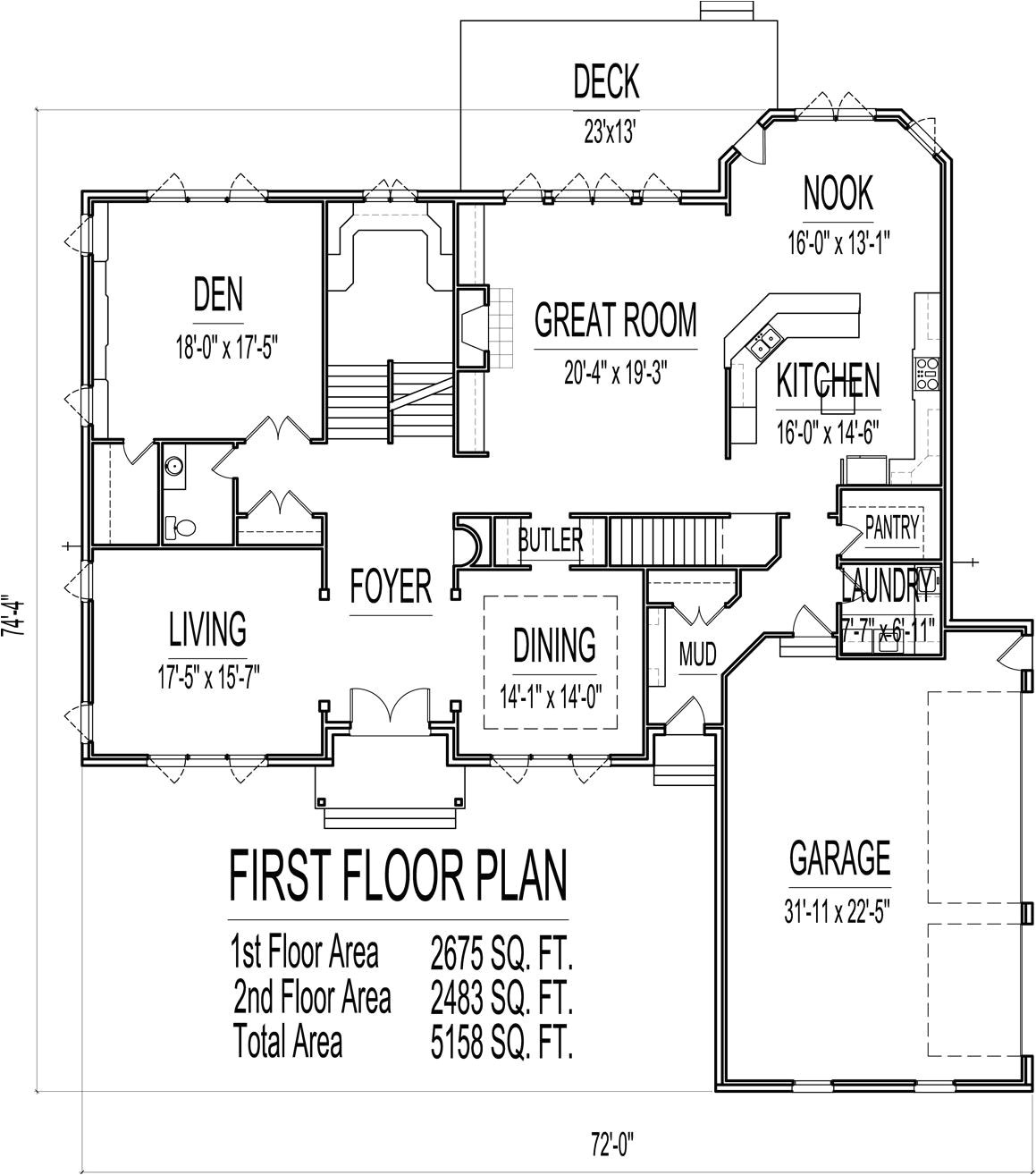 Floor Plans for 0 Sq Ft Homes House Plans 4000 to 5000 Square Feet