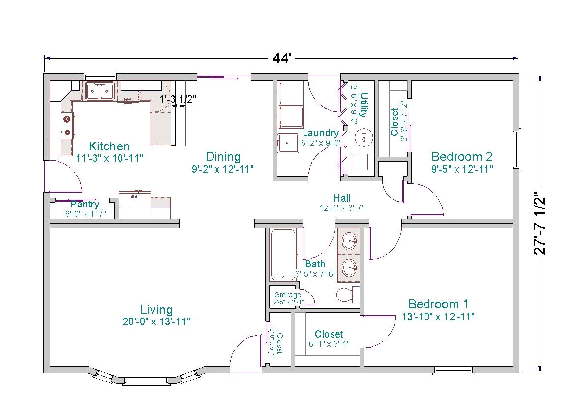 Floor Plans for Small Ranch Homes Small Ranch House Plans Smalltowndjs Com