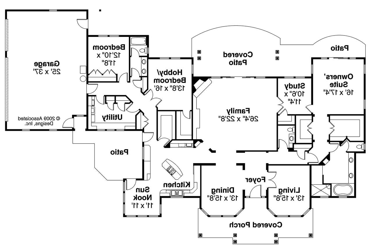 Florida Home Designs Floor Plans Florida House Plans Cloverdale 30 682 associated Designs